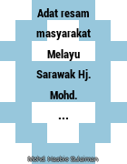 Holdings Adat Resam Masyarakat Melayu Sarawak